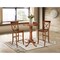 International Concepts Round 30 in Rd Pedestals Bar Height Table, 2 Bar Height Stools, Espresso, 30 in W, 30 in L, Wood K581-30RT-6B-S6133-2 - alternate 1